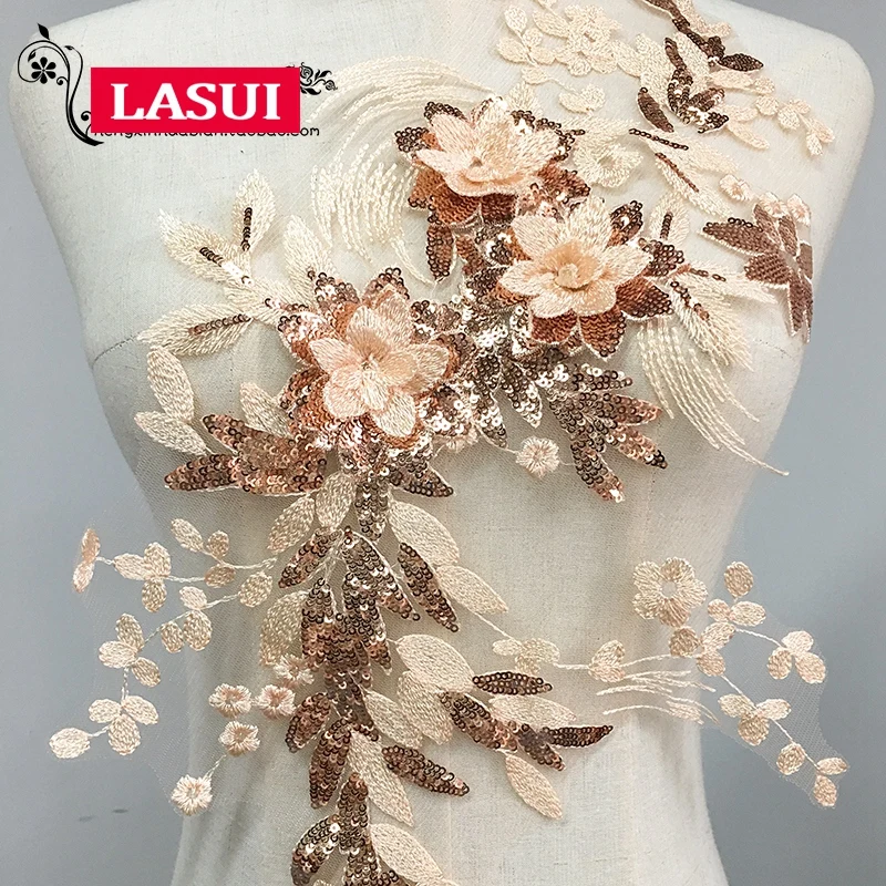 LASUI 0441 Новый 46*32 5 см = 1 шт 2019 Diy свадебное/вечернее платье абрикосового +