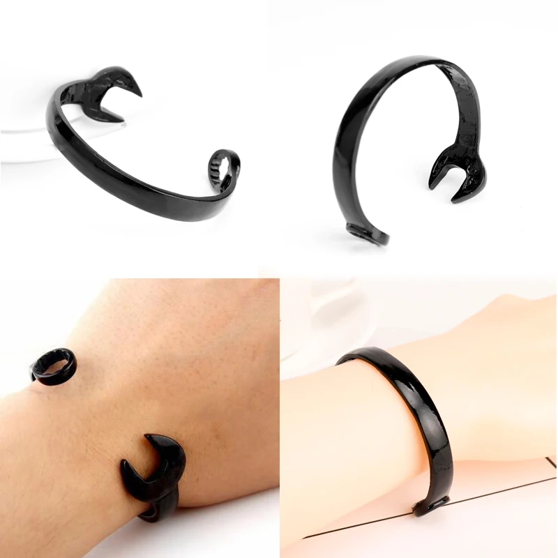 MQCHUN Male Jewelry Steampunk Cool Punk Wrench Mechanic Spanner Bangle Wristband Black Spanner Cuff Biker Bracelet Gift For Men
MQCHUN Male Jewelry Steampunk Cool Punk Wrench Mechanic Spanner Bangle Wristband Black Spanner Cuff Biker Bracelet Gift For Men