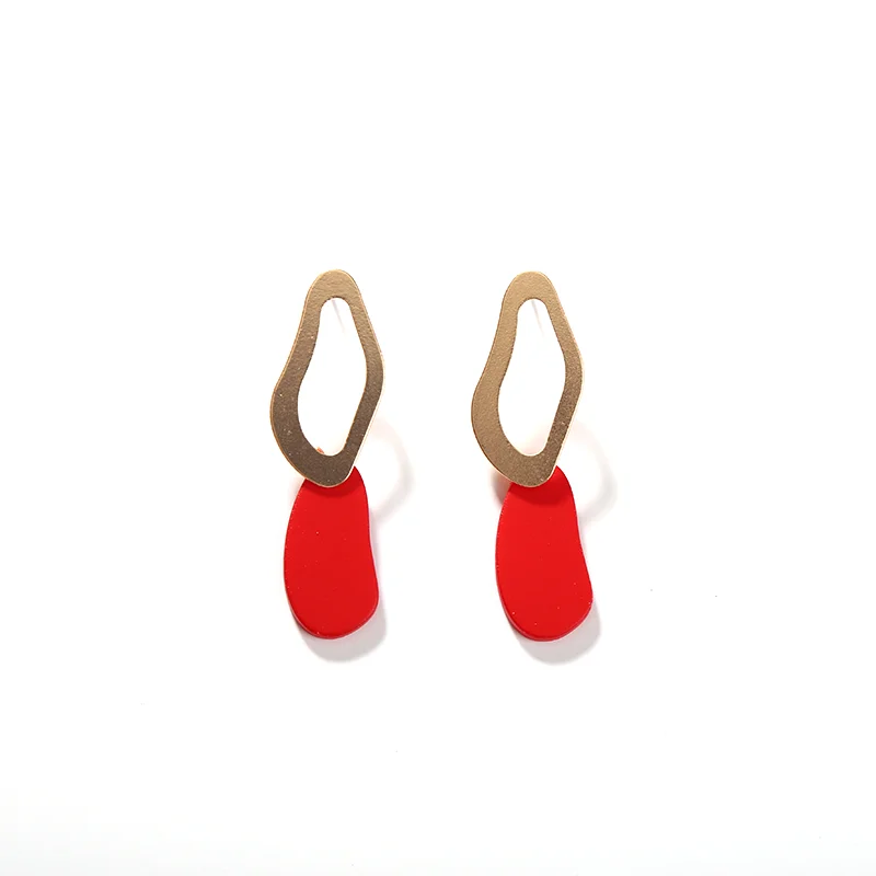 Vintage Style Geometrical Matte Acrylic Blue Red Yellow Dangle Earrings Drop Earrings For Women
Vintage Style Geometrical Matte Acrylic Blue Red Yellow Dangle Earrings Drop Earrings For Women