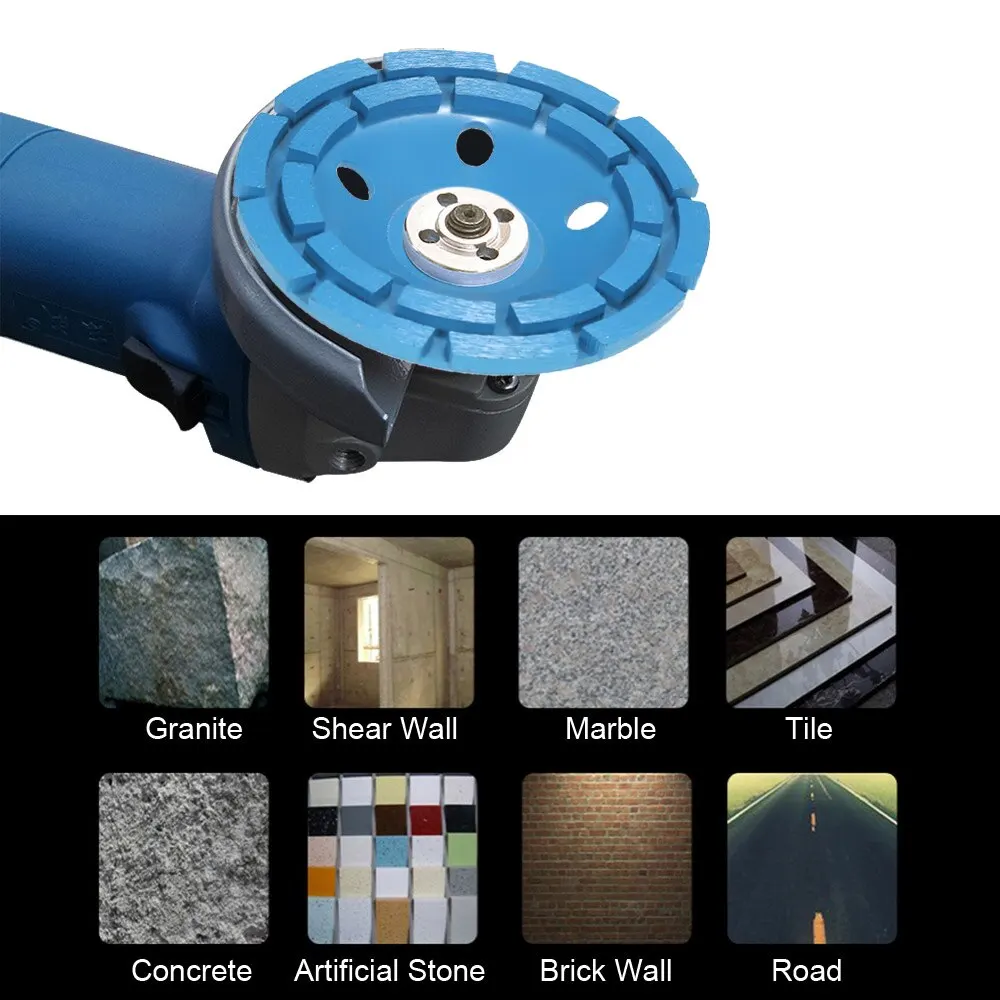 125mm 5" abrasive tools Diamond 2 Row Segment Grinding Wheel sanding Disc Grinder Cup 22mm Inner Hole for Concrete Granite
125mm 5" abrasive tools Diamond 2 Row Segment Grinding Wheel sanding Disc Grinder Cup 22mm Inner Hole for Concrete Granite