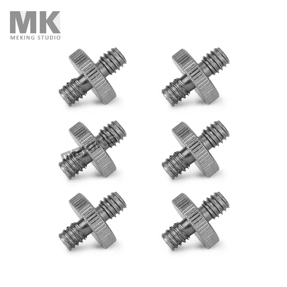 6 шт. 1/4 "штекер с резьбой на 1/4" Мужской резьбовой винт адаптер преобразования 6в1 комплект аксессуар для камеры
6 шт. 1/4 "штекер с резьбой на 1/4" Мужской резьбовой винт адаптер преобразования 6в1 комплект аксессуар для камеры