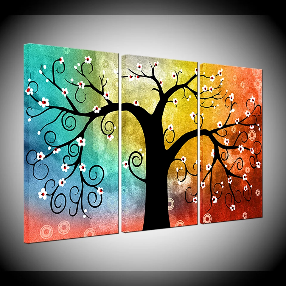 Canvas Painting colorful abstract big tree 3 Pieces Wall Art Painting Modular Wallpapers Poster Print for living room Home Decor
Canvas Painting colorful abstract big tree 3 Pieces Wall Art Painting Modular Wallpapers Poster Print for living room Home Decor