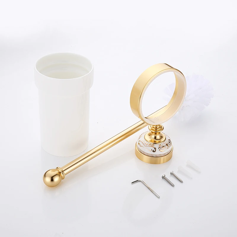 Fapully Gold Ceramic Toilet Brush Holders Wall Mounted European Style Toilet Brush Bathroom Hardware Accessories G143-09G
Fapully Gold Ceramic Toilet Brush Holders Wall Mounted European Style Toilet Brush Bathroom Hardware Accessories G143-09G