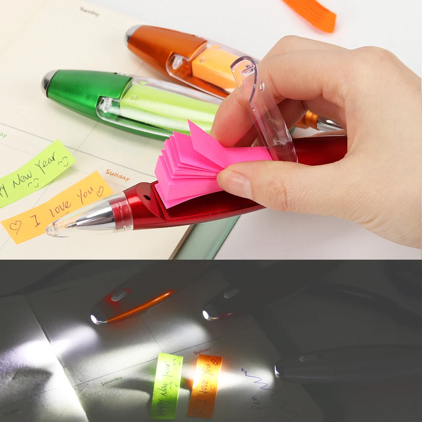 Cute Kawaii Plastic Ballpoint Pen Creative Light Ball Pen With Memo Pad Kids Gift Korean Stationery
Cute Kawaii Plastic Ballpoint Pen Creative Light Ball Pen With Memo Pad Kids Gift Korean Stationery