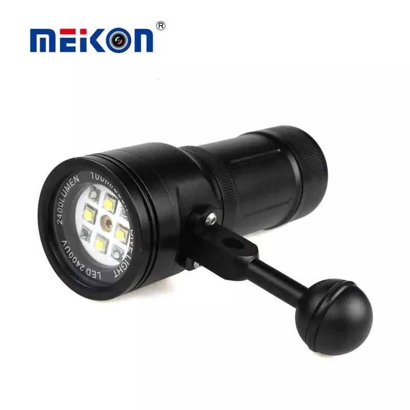 MK-15 Meikon 2400LM Diving Flash Torch Lighting Light with Laser for Underwater Waterpoof Video Camera Photography Scuba
MK-15 Meikon 2400LM Diving Flash Torch Lighting Light with Laser for Underwater Waterpoof Video Camera Photography Scuba