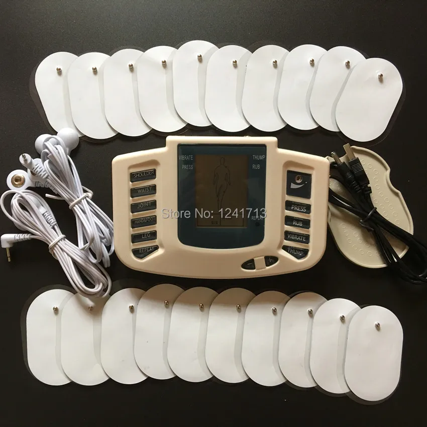 New JR309 Health Care Electrical Muscle Stimulator Massager Tens Acupuncture Therapy Machine Slimming Body Massager 20pcs pads
New JR309 Health Care Electrical Muscle Stimulator Massager Tens Acupuncture Therapy Machine Slimming Body Massager 20pcs pads