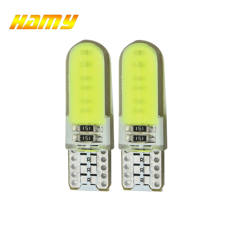 2x T10 5W5 W5W светодиодный COB для автомобилей интерьерный светильник 12В 12SMD авто