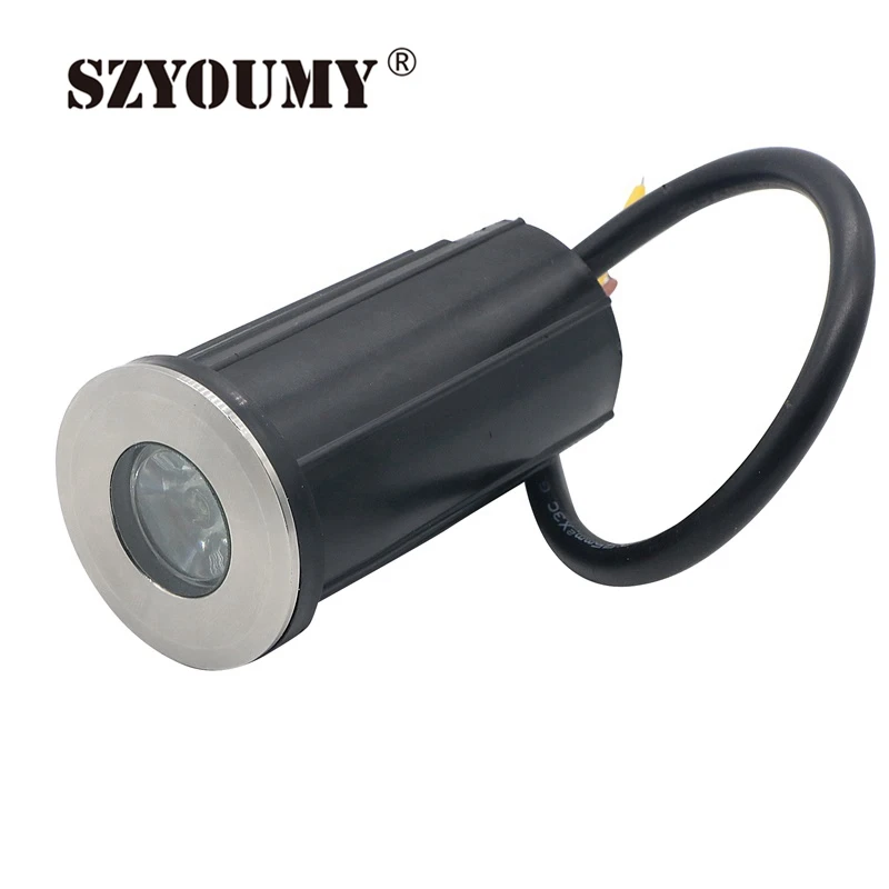 SZYOUMY IP67 светодиодные Подземные светильники 1 Вт 3 Водонепроницаемая светодиодная