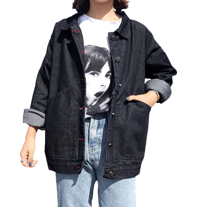 2019 New Hot Sale Black Denim Jacket Women Spring Casual Loose All-match Harajuku Style Jean Jacket Woman Coat
2019 New Hot Sale Black Denim Jacket Women Spring Casual Loose All-match Harajuku Style Jean Jacket Woman Coat