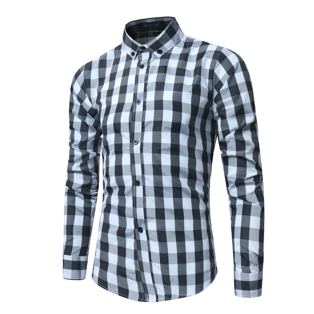 2018 New Mens Brand Spring Summer Classic Plaid Long Sleeve Slim Shirt High Quality Business Casual Dress Shirt Camisa Masculina
2018 New Mens Brand Spring Summer Classic Plaid Long Sleeve Slim Shirt High Quality Business Casual Dress Shirt Camisa Masculina
