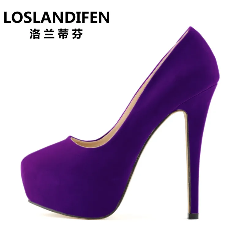 Fashion comfortable large size women's high-heeled shoes deep mouth female wedding single shoes 14cm super high thin heels
Fashion comfortable large size women's high-heeled shoes deep mouth female wedding single shoes 14cm super high thin heels