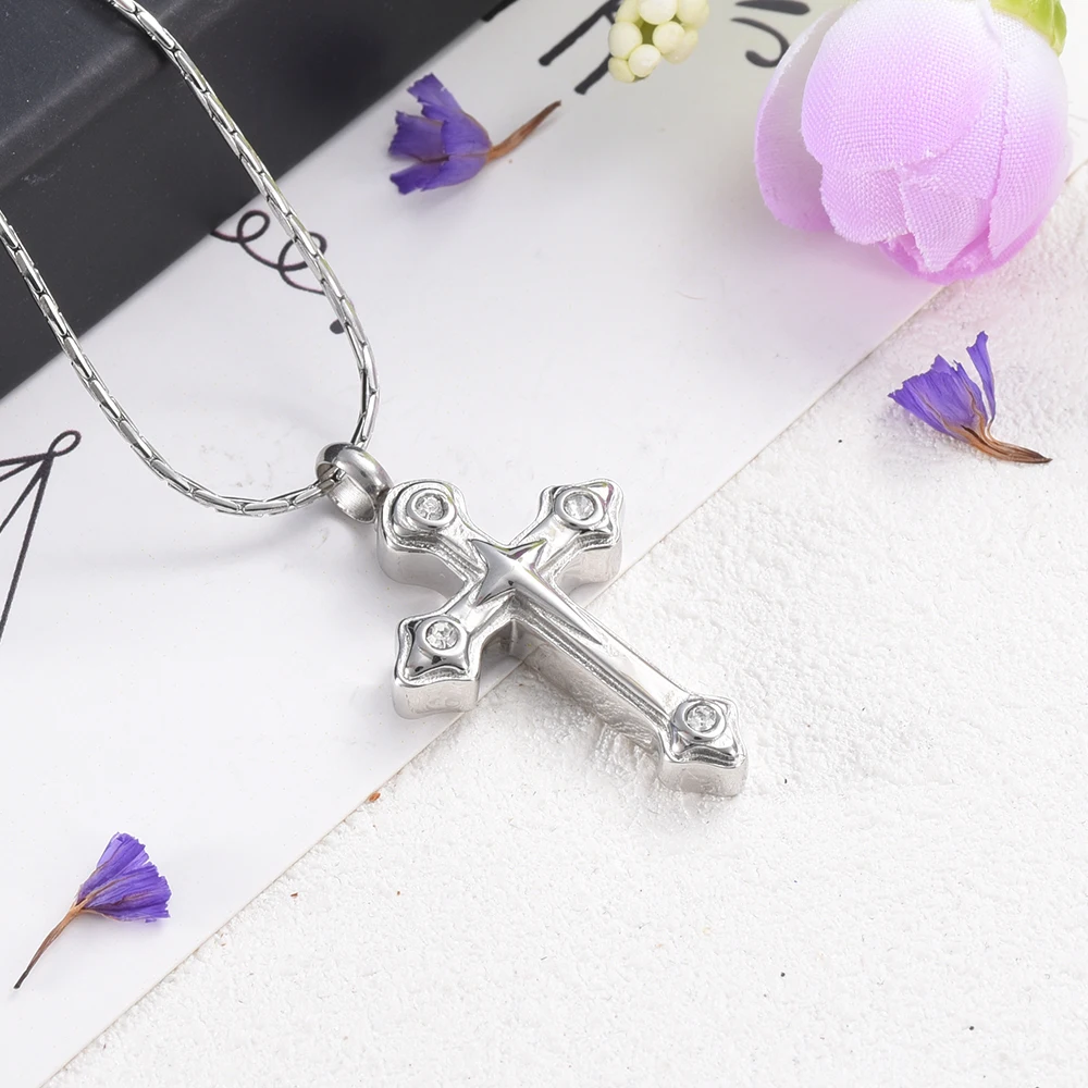 CMJ9628 "The Guiden Cross" из нержавеющей стали пепел Keepsake урна ожерелье кулон кремационной урны Charm Collier
CMJ9628 "The Guiden Cross" из нержавеющей стали пепел Keepsake урна ожерелье кулон кремационной урны Charm Collier