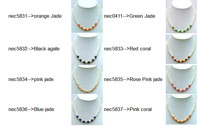 Qingmos Natural Pearl Necklace for Women with Blue Jades Necklace & 6-7mm White Pearl Necklace Chokers 17" Fine Jewelry 5836
Qingmos Natural Pearl Necklace for Women with Blue Jades Necklace & 6-7mm White Pearl Necklace Chokers 17" Fine Jewelry 5836