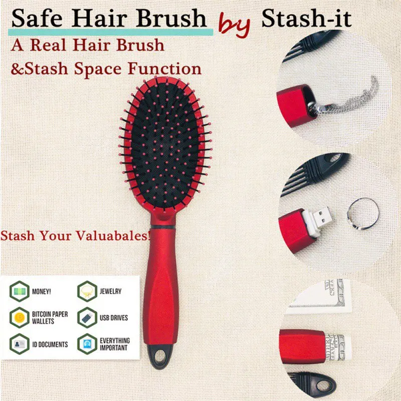 New Hair Brush Secret Stash Box Safe Diversion Secret Security Hidden Valuables Hollow Container Home Secret Compartment
New Hair Brush Secret Stash Box Safe Diversion Secret Security Hidden Valuables Hollow Container Home Secret Compartment