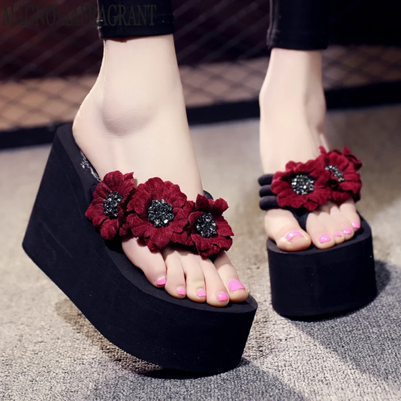 Flower Summer Sandals Wedges Super high heel Women Flip Flops Beach Sandals Shoes Casual Female Ladies Shoes platform slippers c
Flower Summer Sandals Wedges Super high heel Women Flip Flops Beach Sandals Shoes Casual Female Ladies Shoes platform slippers c