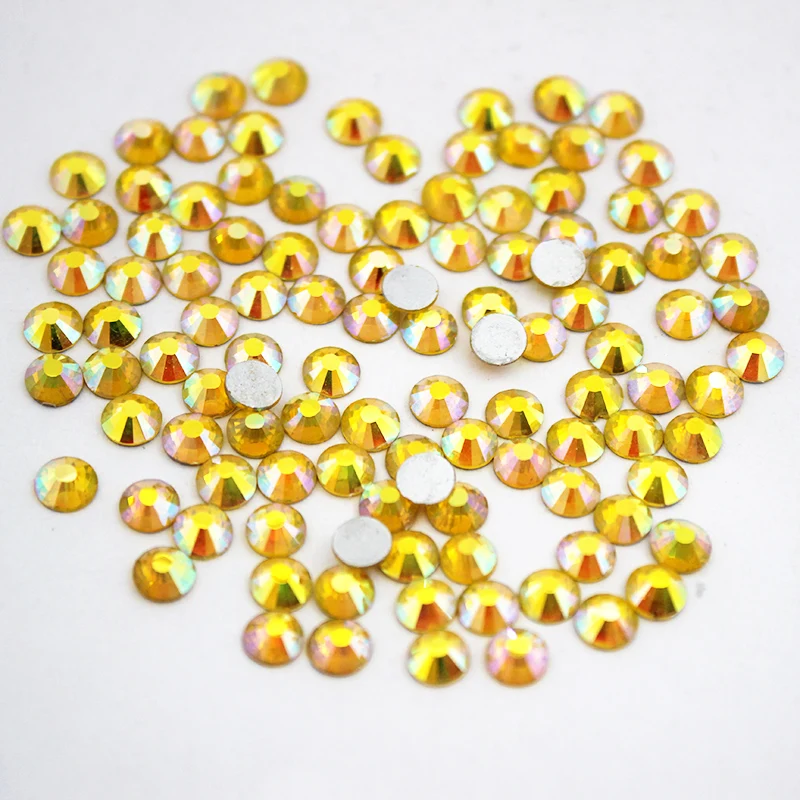 High Quality Flatback Rhinestone 3SS to ss30 Citrine AB Non Hotfix Rhinestones DIY 3D Nail Art Decoration
High Quality Flatback Rhinestone 3SS to ss30 Citrine AB Non Hotfix Rhinestones DIY 3D Nail Art Decoration