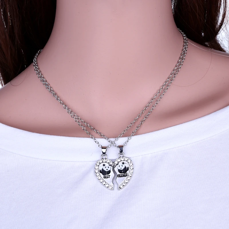 2Pcs Trendy Stitching Necklace Best friends Rainbow Pendant Stitching Necklace For Women Silver Color Chain Friendship Jewelry
2Pcs Trendy Stitching Necklace Best friends Rainbow Pendant Stitching Necklace For Women Silver Color Chain Friendship Jewelry