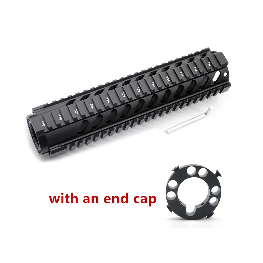M16 10''Inch Black Quad Rail Handguard Picatinny Rail For AR15/ M16 Rifles With End Cap
M16 10''Inch Black Quad Rail Handguard Picatinny Rail For AR15/ M16 Rifles With End Cap