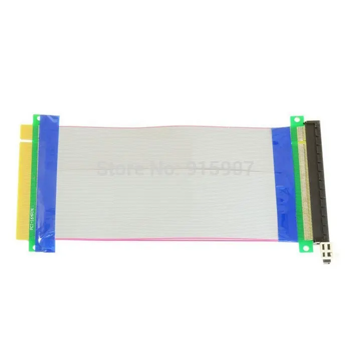 

Xiwai 20cm PCI-E Express 16X to 16x Male to Female Riser Extender Card Ribbon Cable