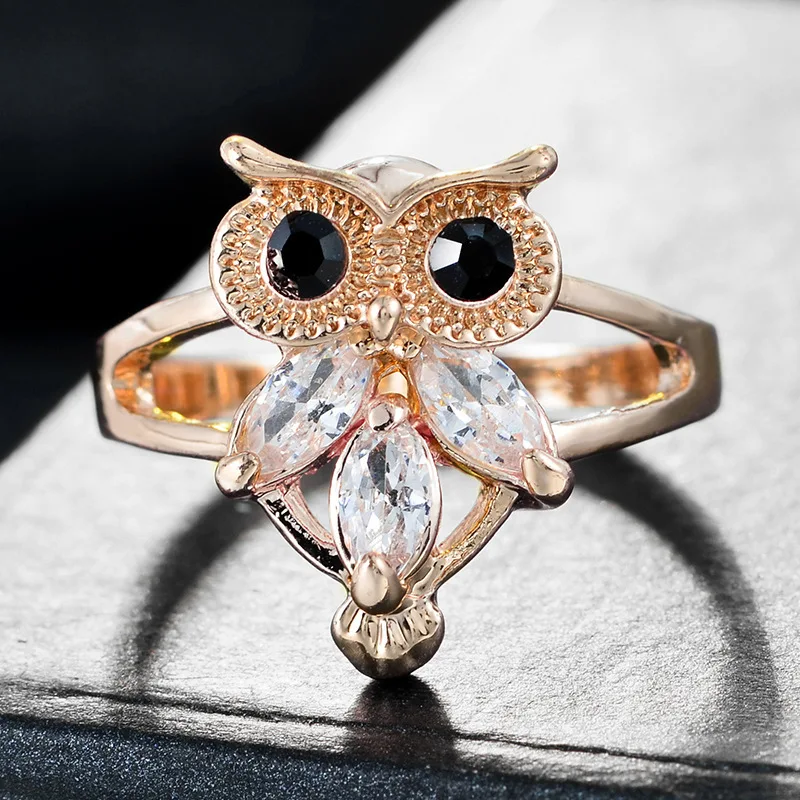 Unique Silver/Gold Colors Rings For-Women Ladies Jewelry Owl Animal Shape Creative Cubic Zirconia Ring Party Best Gifts Bijoux
Unique Silver/Gold Colors Rings For-Women Ladies Jewelry Owl Animal Shape Creative Cubic Zirconia Ring Party Best Gifts Bijoux
