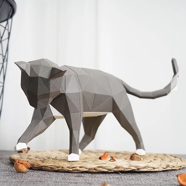 Милая бумажная 3D кошка, DIY материал, ручной Творческий Декор для дома и стола, реквизит #1156, ручная работа, милые геометрические бумажные фигурки
Милая бумажная 3D кошка, DIY материал, ручной Творческий Декор для дома и стола, реквизит #1156, ручная работа, милые геометрические бумажные фигурки