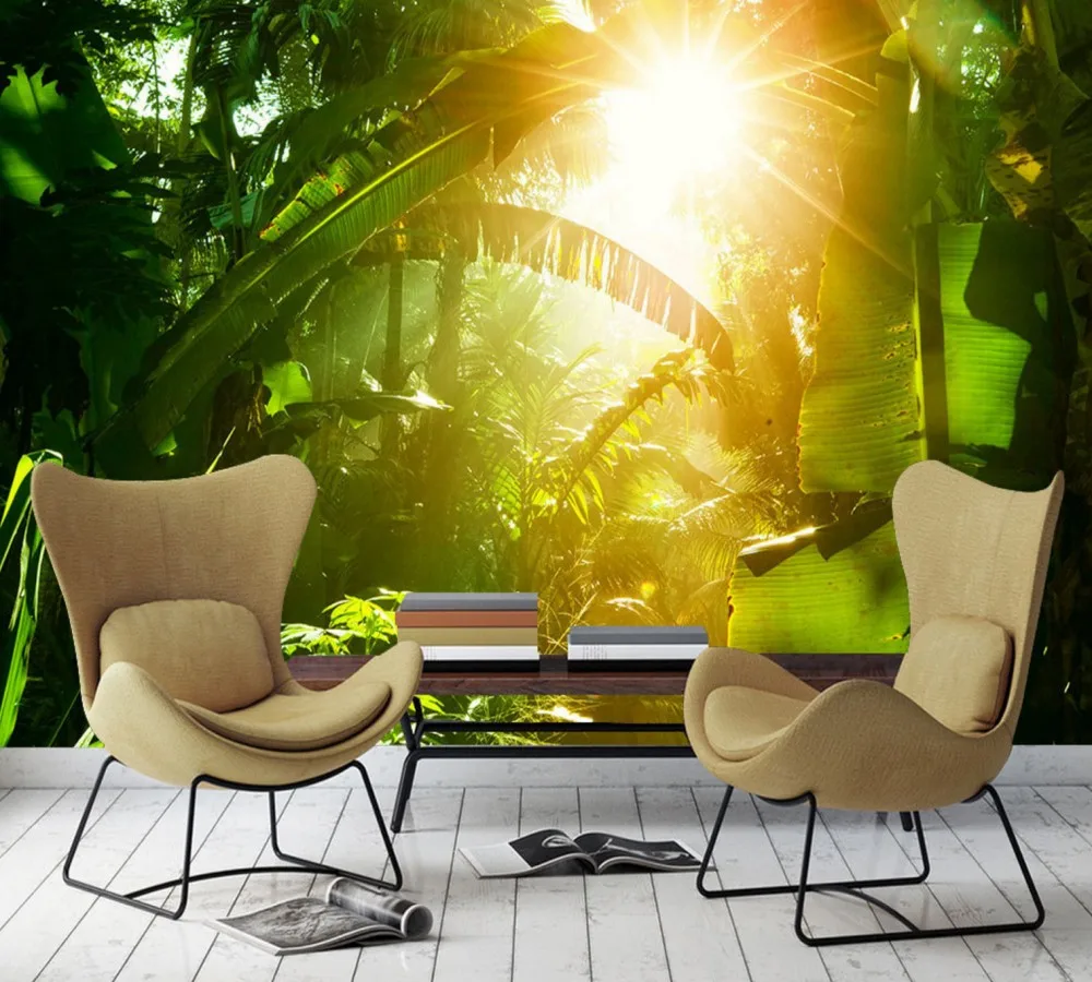 Free Shipping Sunny Green Forest TV Background Wall Custom Wallpaper Tropical Style 3d Living Room Decoration Cheap Mural
Free Shipping Sunny Green Forest TV Background Wall Custom Wallpaper Tropical Style 3d Living Room Decoration Cheap Mural