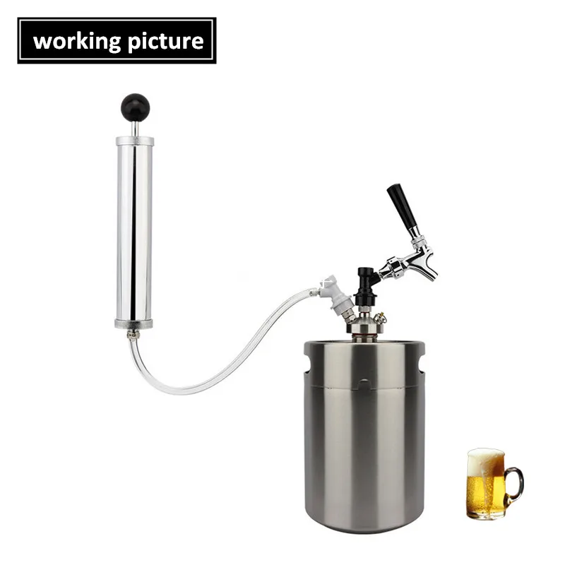 2L Mini Beer Keg,64 Ounce Mini Keg Style Growler Stainless Steel Barrel Holds Beer Double Handles, Silver, 2L Keg Sets
2L Mini Beer Keg,64 Ounce Mini Keg Style Growler Stainless Steel Barrel Holds Beer Double Handles, Silver, 2L Keg Sets