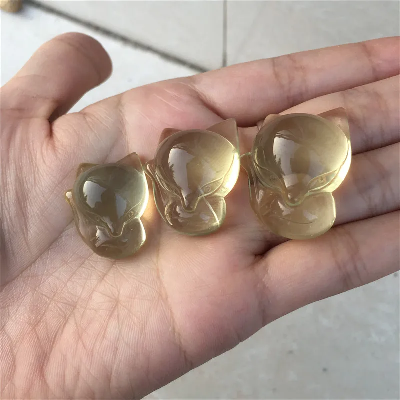 3pcs Lucky fox cute small size Pure crystal natural citrine crystal figurine healing crystals for home decoration wholesale
3pcs Lucky fox cute small size Pure crystal natural citrine crystal figurine healing crystals for home decoration wholesale