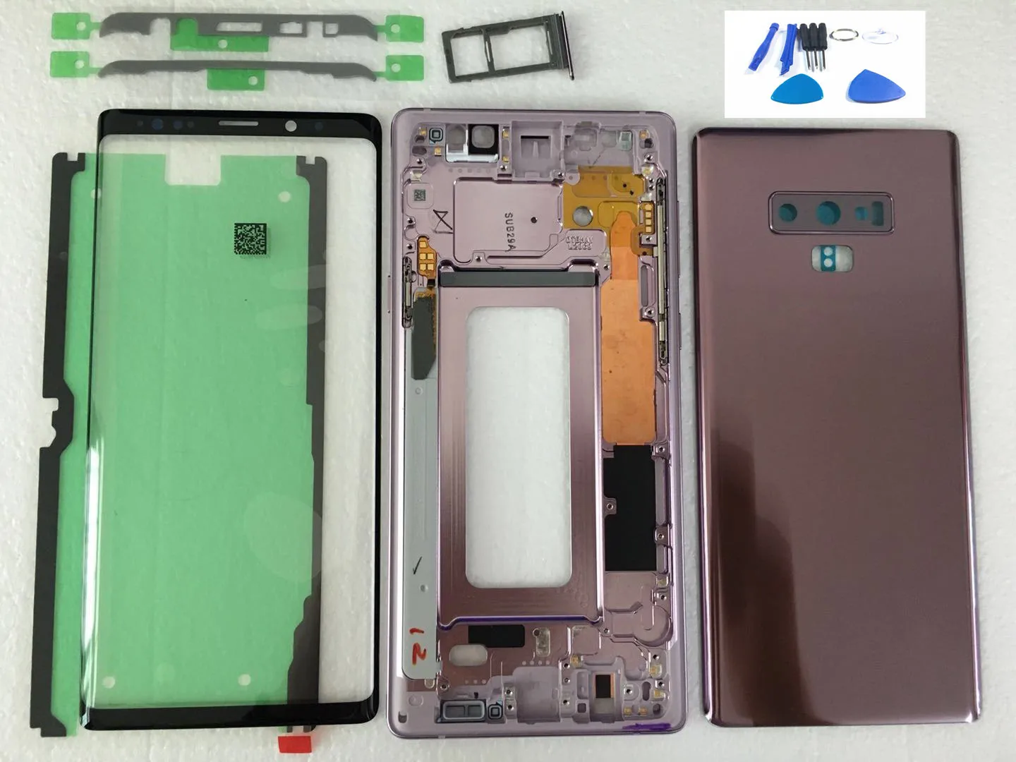 N9 Full Housing Case Back Cover Front Screen Glass Lens + Medium Frame For Samsung Galaxy Note 9 N960 N960F Replace all part
N9 Full Housing Case Back Cover Front Screen Glass Lens + Medium Frame For Samsung Galaxy Note 9 N960 N960F Replace all part