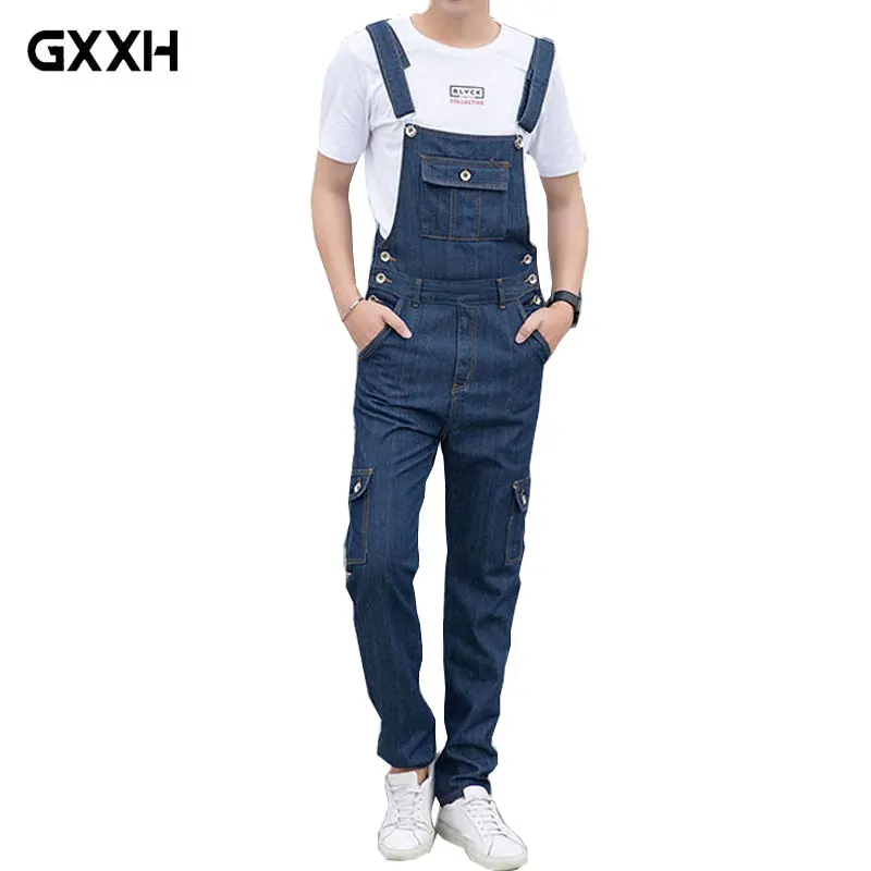 2019 Korean Version of the Cowboy Bibs Men's Bib pants Casual boys Jumpsuit Men's Suspenders Straight jeans Size S-3XL 4XL 5XL
2019 Korean Version of the Cowboy Bibs Men's Bib pants Casual boys Jumpsuit Men's Suspenders Straight jeans Size S-3XL 4XL 5XL