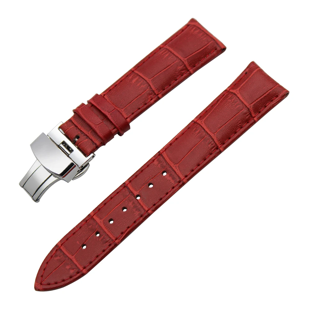Genuine Leather Watchband Butterfly Buckle Strap for Patek Philippe Blancpain Watch Band Wrist Bracelet 18 19 20 21 22 23 24mm
Genuine Leather Watchband Butterfly Buckle Strap for Patek Philippe Blancpain Watch Band Wrist Bracelet 18 19 20 21 22 23 24mm
