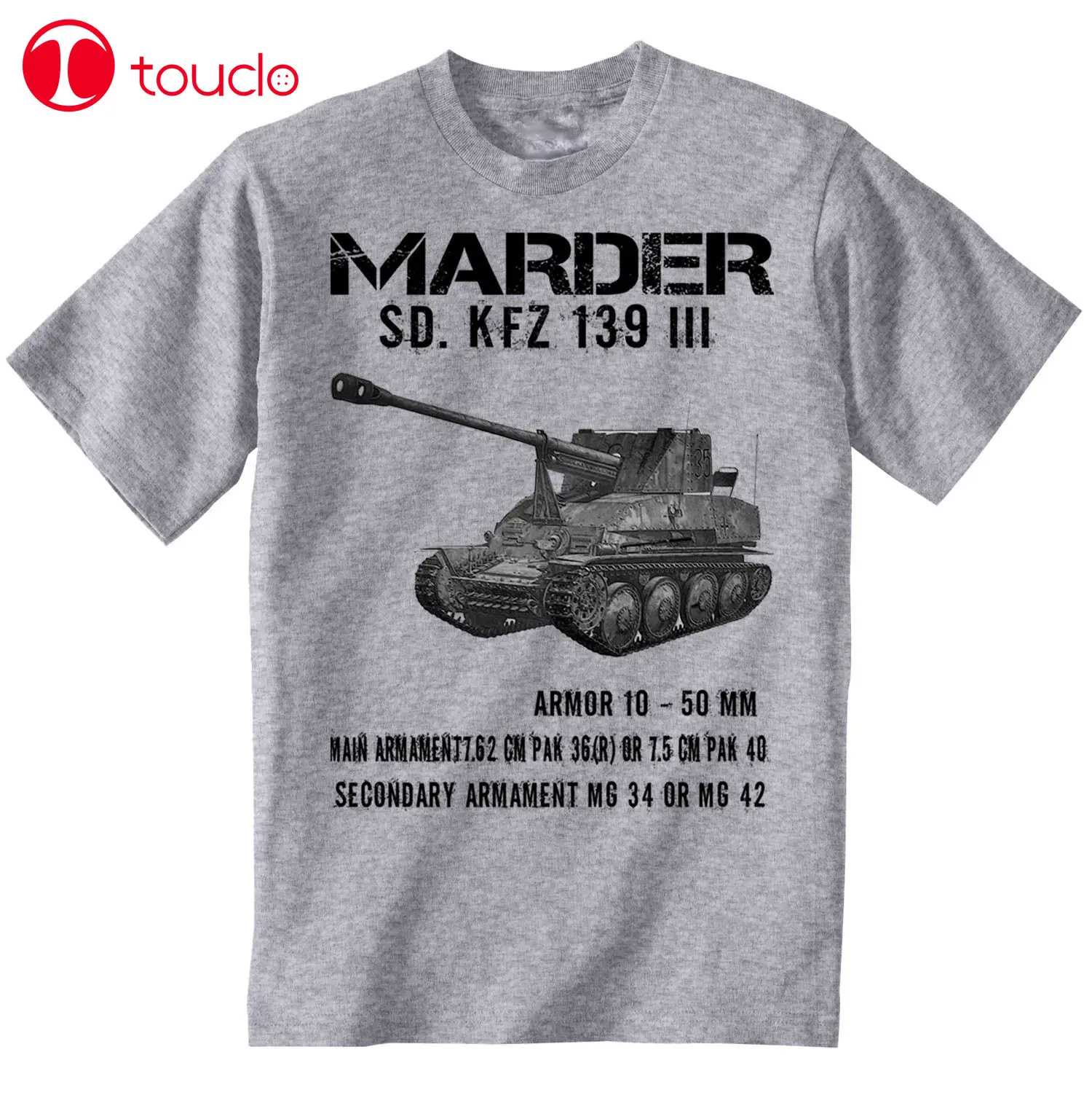 2019 Marder Iii Sd Kfz 139 новая потрясающая серая футболка с графическим принтом s m l xl xxl