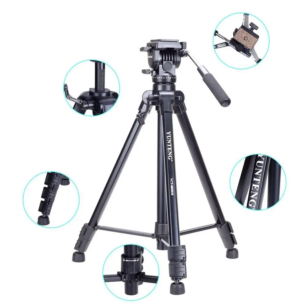 Новинка 880 Профессиональный штатив для камер Nikon/Canon/Sony/DSLR/SLR Портативный с