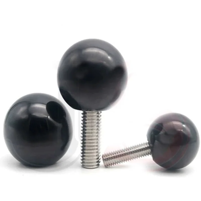 2Pcs M6 Stainless Steel spherical bakelite Round head Hand screws 30mm OD Small Knob handle screw bolt 25mm-50mm L black
2Pcs M6 Stainless Steel spherical bakelite Round head Hand screws 30mm OD Small Knob handle screw bolt 25mm-50mm L black