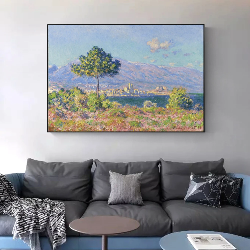 Клод Моне ANTIBES VUE DU PLATEAU NOTRE DAME знаменитые художественные картины на холсте