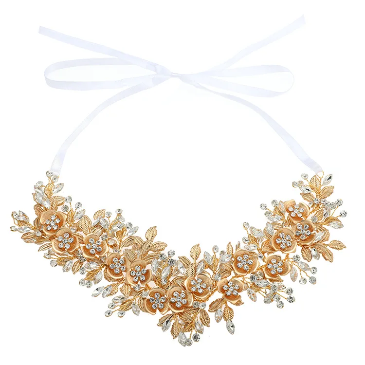 Le Liin Handmade Bridal Flower Headband Wedding Hair Accessories Gold Silver Headpieces Bride Hair Jewelry
Le Liin Handmade Bridal Flower Headband Wedding Hair Accessories Gold Silver Headpieces Bride Hair Jewelry