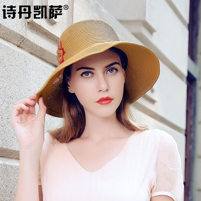 Lady Fashion Sun Hats Folding Sunscreen Hat Beach Sunshade Caps Students Outside Travel Caps Embroidered Flower Cap Adjust A127
Lady Fashion Sun Hats Folding Sunscreen Hat Beach Sunshade Caps Students Outside Travel Caps Embroidered Flower Cap Adjust A127