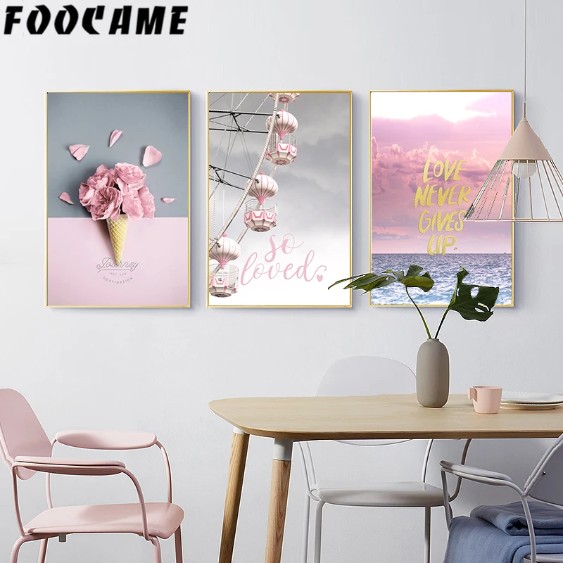 Ferris Wheel Decoration Sea Canvas Print Art Landscape Pink Poster Home Decor Wall Picture Scandinavian Style Flowers Paintings
Ferris Wheel Decoration Sea Canvas Print Art Landscape Pink Poster Home Decor Wall Picture Scandinavian Style Flowers Paintings