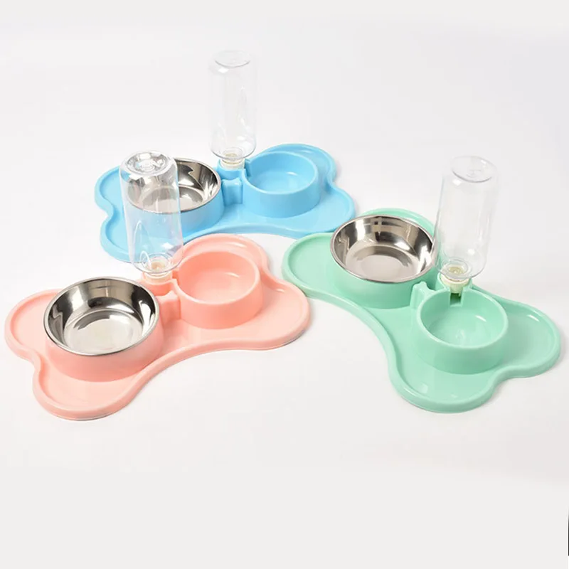 Dog Bowl Automatic Drinking Water Bottle Double Bowl Cat Puppy Food Bowl Pet Feeder Healthy Cat Dog Supplies Large Capacity
Dog Bowl Automatic Drinking Water Bottle Double Bowl Cat Puppy Food Bowl Pet Feeder Healthy Cat Dog Supplies Large Capacity