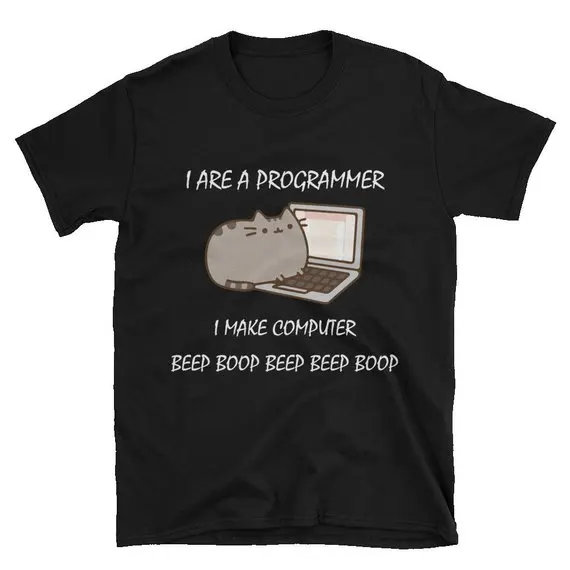 I are programmer I make computer beep boop Unisex T-shirt Summer Short Sleeve Tops Euro Size Cotton beep boop Tees
I are programmer I make computer beep boop Unisex T-shirt Summer Short Sleeve Tops Euro Size Cotton beep boop Tees
