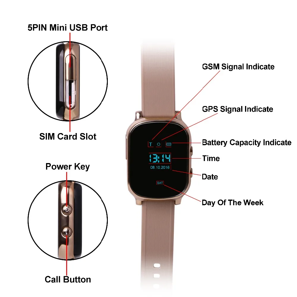 Smart Watch GPS Tracker Children Listening Device LBS WIFI GPS Locator SOS Call Realtime Tracking Geo-fence Alarm Multi-Language
Smart Watch GPS Tracker Children Listening Device LBS WIFI GPS Locator SOS Call Realtime Tracking Geo-fence Alarm Multi-Language