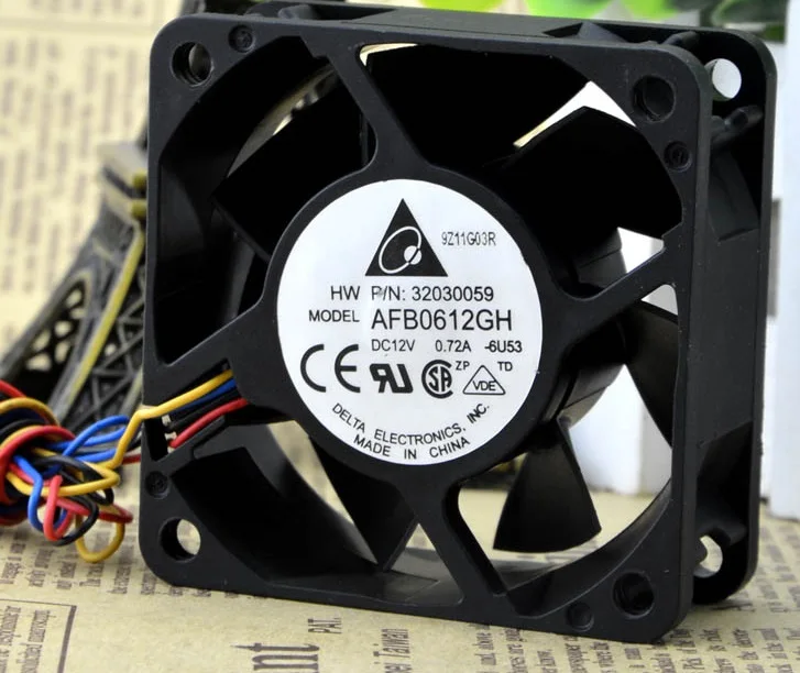 SSEA New cooling fan for Delta AFB0612GH 6CM 6025 12V 0.72A PWM temperature control fan 60*60*25mm
SSEA New cooling fan for Delta AFB0612GH 6CM 6025 12V 0.72A PWM temperature control fan 60*60*25mm