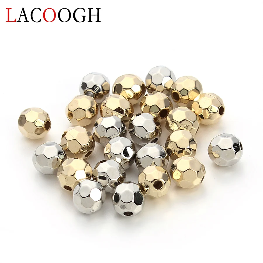 100pcs Gold & Rhodium 6 8 10mm Plastic Faceted Round Ball Spacer Beads Handmade Czech Seed Beads Charm for DIY Jewelry Makings
100pcs Gold & Rhodium 6 8 10mm Plastic Faceted Round Ball Spacer Beads Handmade Czech Seed Beads Charm for DIY Jewelry Makings