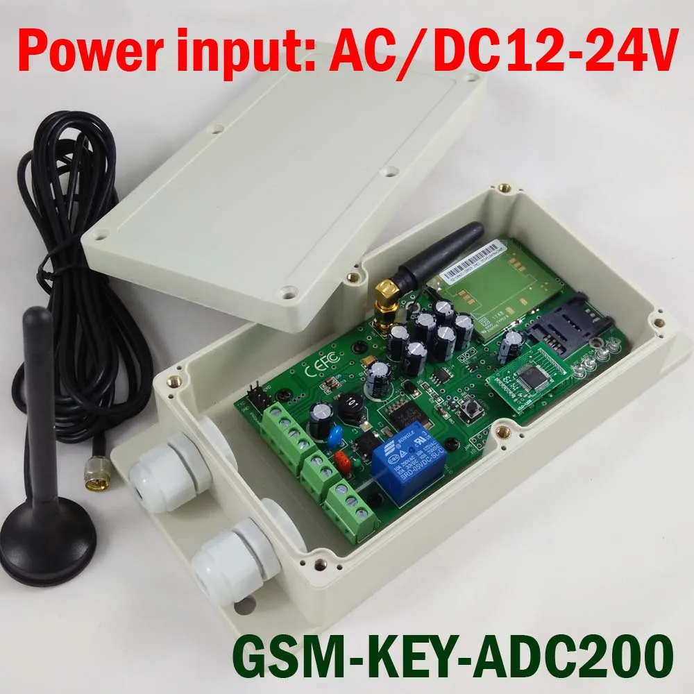 Хороший диапазон AC/DC12 24V GSM контроллер доступа для раздвижных ворот открывателя