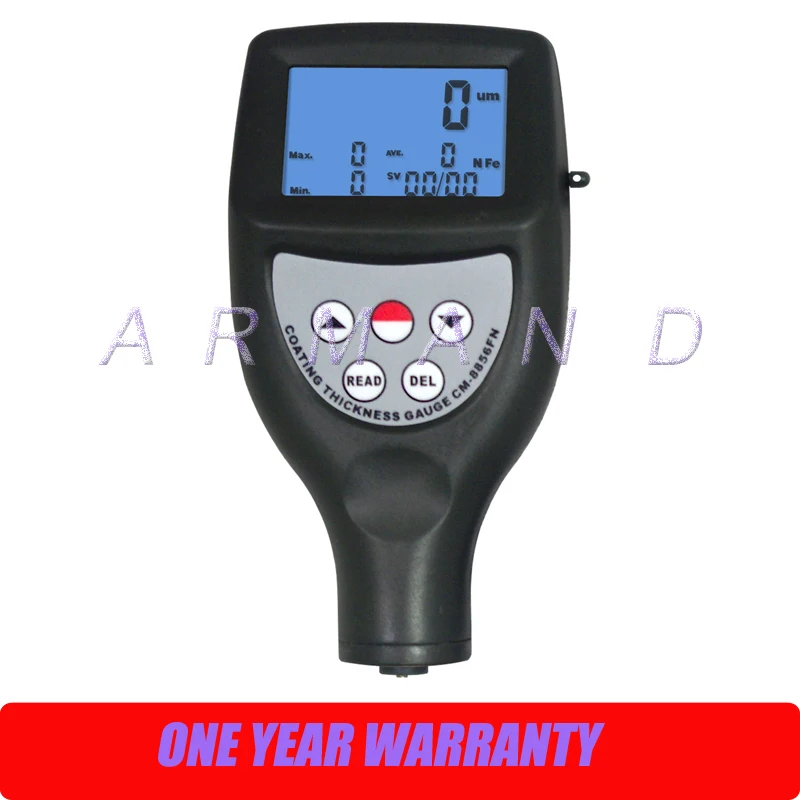CM-8855 Coating Thickness Gauge Tester 99 Groups Data Memory 0~1250um F Magnetic Induction/NF Type Eddy Current
CM-8855 Coating Thickness Gauge Tester 99 Groups Data Memory 0~1250um F Magnetic Induction/NF Type Eddy Current