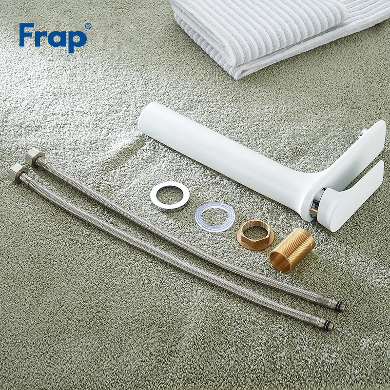 Frap water mixer bathroom sink faucet basin faucet white brass faucet water faucet basin mixer tap deck mount torneira Y10111
Frap water mixer bathroom sink faucet basin faucet white brass faucet water faucet basin mixer tap deck mount torneira Y10111