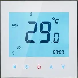 Цветной программируемый термостат с сенсорным экраном для 4 катушек вентилятора