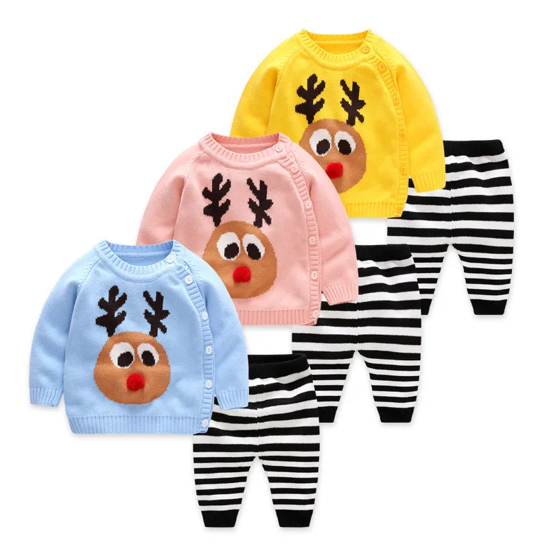 Newborn Set 2018 Autumn New Children Clothes Cotton Knit Pullover+Pants 2pcs Baby Girls Sets Cartoon Boys Suit Kids Toddler Top
Newborn Set 2018 Autumn New Children Clothes Cotton Knit Pullover+Pants 2pcs Baby Girls Sets Cartoon Boys Suit Kids Toddler Top