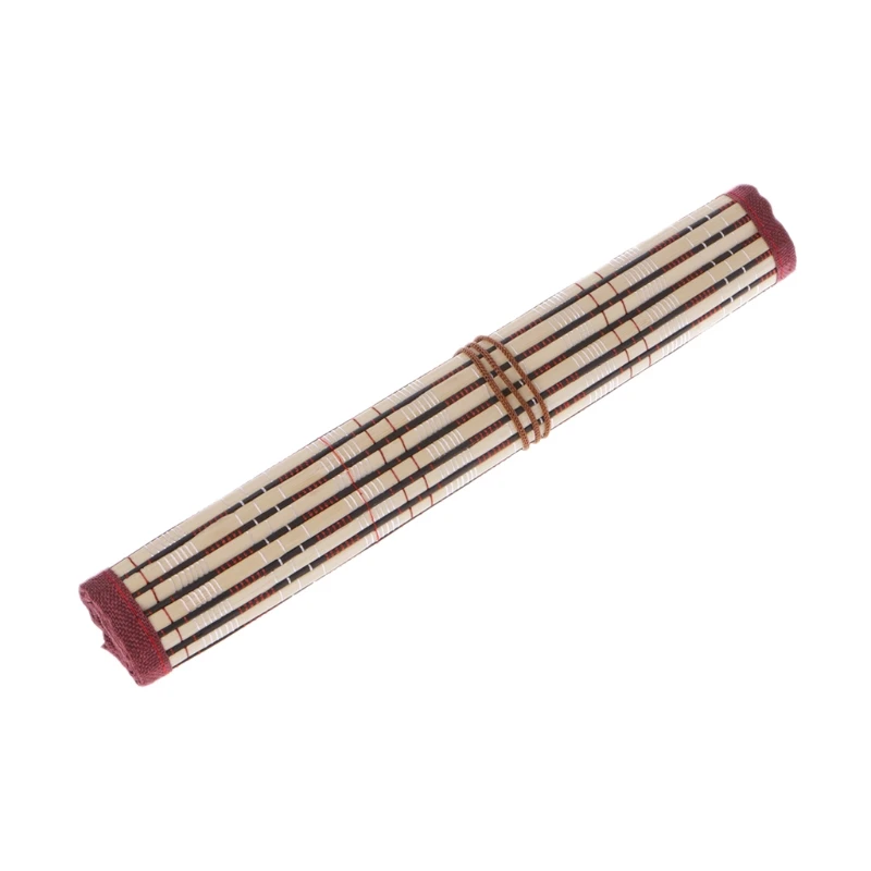 High Quality Painting Brush Holder Bamboo Rolling Bag Calligraphy Pen Case Curtain Pack For Art Supplies | Канцтовары для офиса и