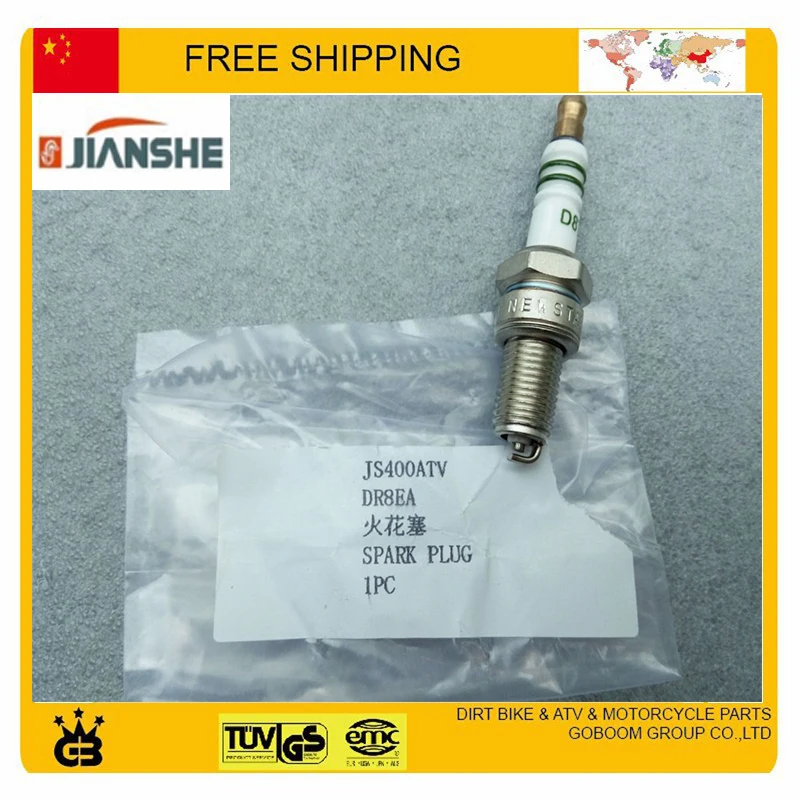 JIANSHE 400CC ATV bashan ATV400 Свеча зажигания НСТ d8tc аксессуары для квадроциклов Бесплатная